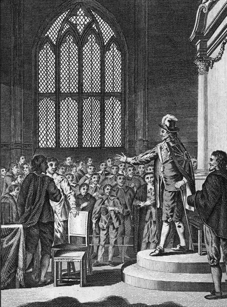 King Charles I of England entering the House of Commons.