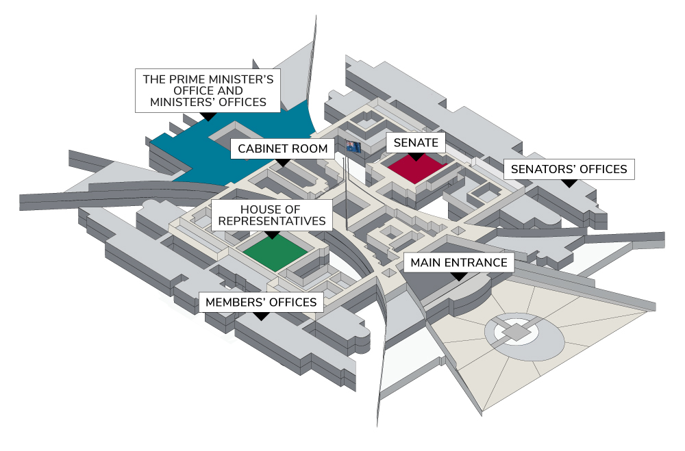 Floorplan of Australian Parliament House