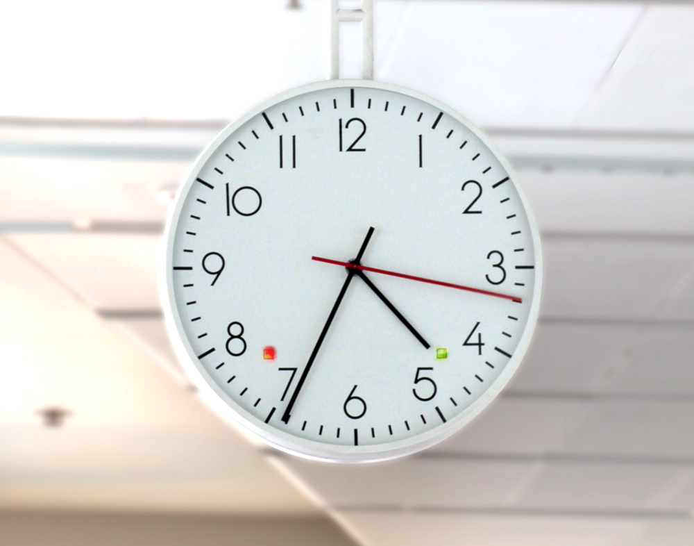 A clock at Parliament House.