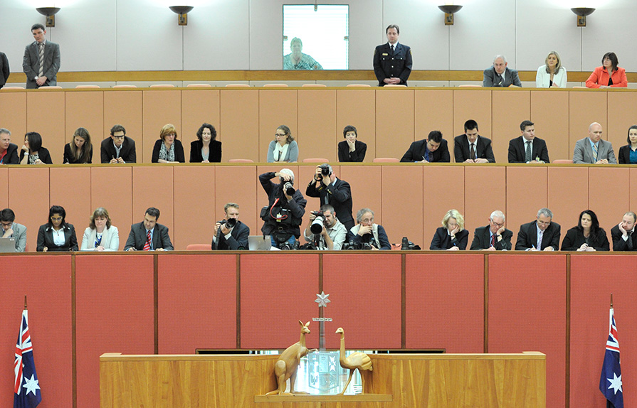 The Senate press gallery